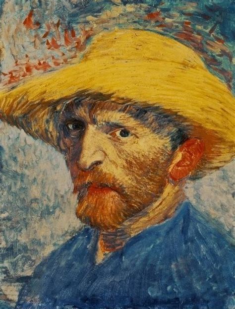 Vincent Van Gogh Selbstbildnis Mit Gelbem Strohhut