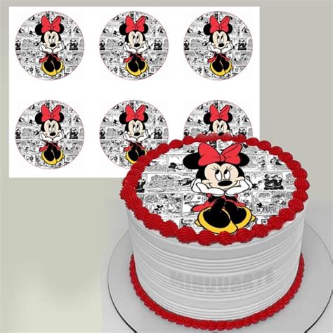 Papel De Arroz Bent Cake Bolo Marmita Mini Bolo Minnie