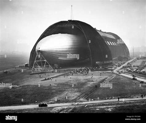 Ohio Goodyear Airdock Na Dirigible In The Goodyear Airdock In Akron