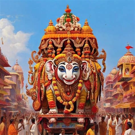 Premium Photo The Annual Grand Rath Yatra Or Car Festival Of Lord