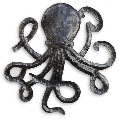 Handcrafted Octopus Sea Wall Decor Fair Trade From Haiti Recycled