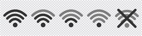 Premium Vector Wifi Wireless Wlan Internet Signal Flat Icons For Apps