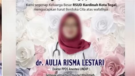 Kasus Dokter Residen PPDS Undip Bunuh Diri Kemenkes Tindaklanjuti