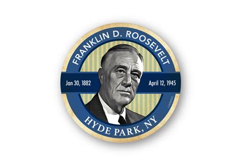 Franklin Roosevelt Sticker - Mountain Graphics