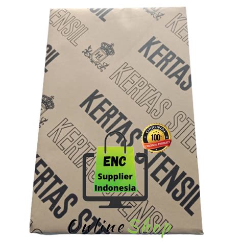 jual  lembar kertas buram  stensil coklat hvs fotokopi print