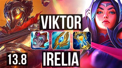 Viktor Vs Irelia Mid Games Godlike K Mastery