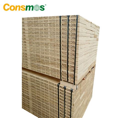 Consmos Phenolic Wbp Full Pine Lvl Scaffolding Board Radiate Pine