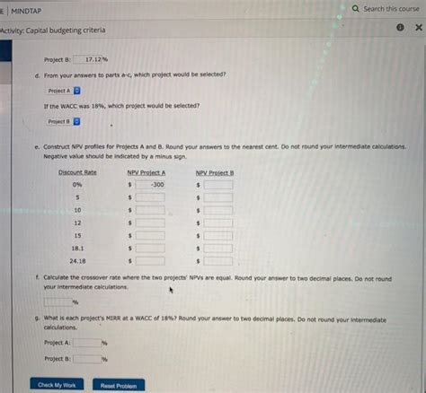 Solved E MINDTAP Q Search This Course Activity Capital Chegg