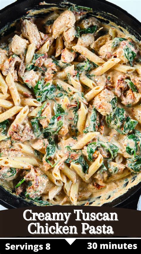 Creamy Tuscan Chicken Pasta Artofit