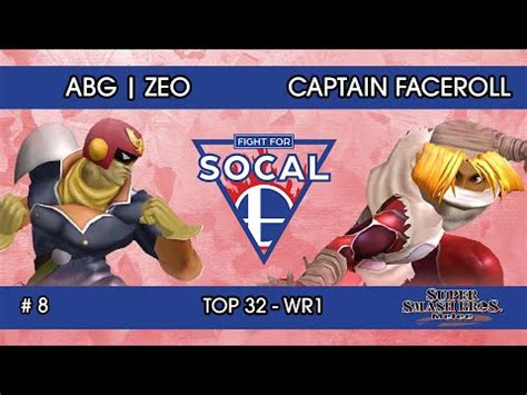 Fight For Socal Abg Zeo Captain Falcon Vs Captain Faceroll