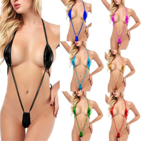 Custom Multiple Colors Design Shiny String Bikini Straps Sexi Thong