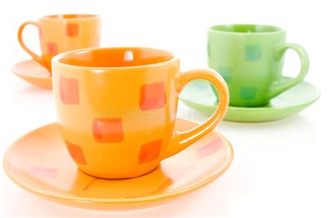 Three cups of tea stock image. Image of closeup, aroma - 18895393