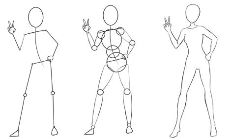 How To Draw Human Body Step By Step For Beginners ~ Shapes Body Draw