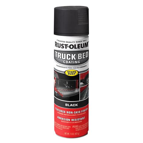 Rust-Oleum Automotive Truck Bed Coating Spray Paint, Black, 15 oz ...