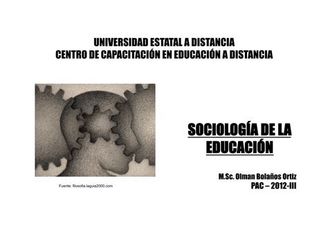 Pdf Sociolog A De La Educaci N Uned Ac Cr Pdf Filecorrientes