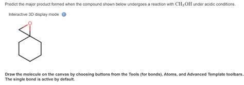 Solved Predict The Major Product Formed When The Compound