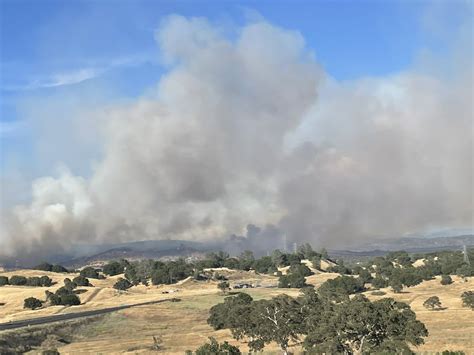 The Aero Fire In Calaveras County Has Spread To 5000 Acres As Of 10 P