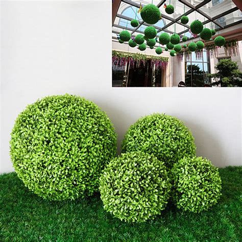 Home Accessories Artificial Shrubs & Topiaries JAOUE Grass Topiary ...