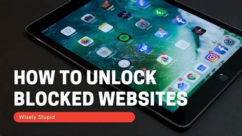 How To Open Unlock Blocked Sites Youtube