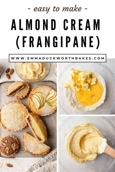 Easy French Almond Cream Frangipane Recipe Almond Cream Almond