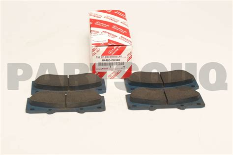 044650K340 Genuine Toyota PAD KIT DISC BRAKE FRONT 04465 0K340 EBay