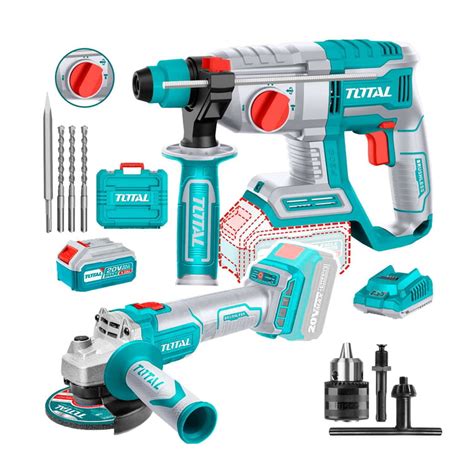 Ripley AMOLADORA TOTAL TOOLS ROTOMARTILLO INALAMBRICO BRUSHLESS TALADRO