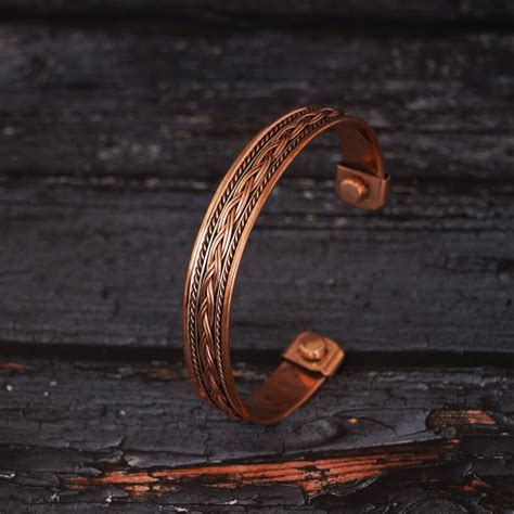 Tibetan Copper Bracelets Magnetic India Pattern Women S Men S Spiritual