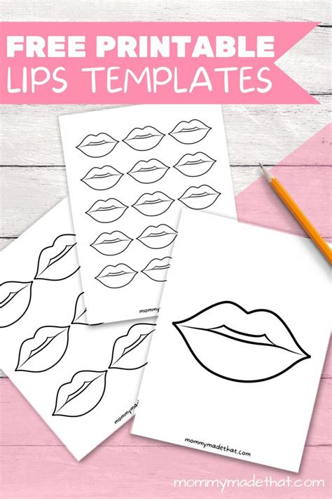 Lips Templates (Free Printable!)