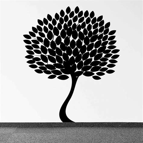 Stickers Arbre Noir Autocollant Muraux Et Deco