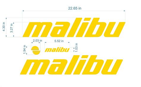 Malibu Boat Emblems 22 Gold Free Fast Delivery Dhl Etsy