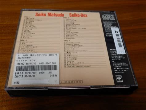 Yahooオークション 松田聖子 Cd4枚組「松田聖子全集 Seiko Box」大