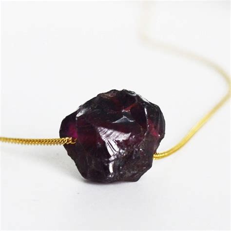 Garnet Necklace - Etsy