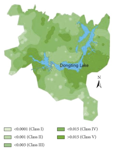 Spatial Distribution Map Of Groundwater Quality In The Dongting Lake