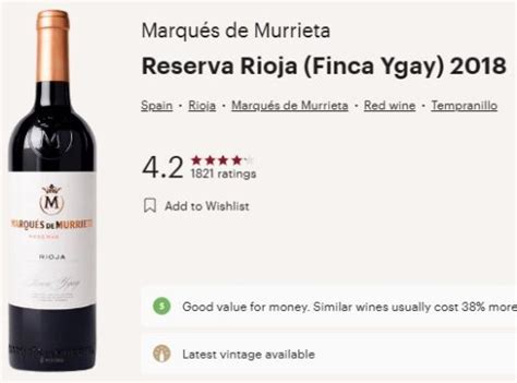 Marques De Murrieta Rioja Reserva