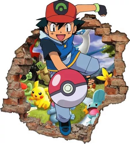 Adesivo Parede Pokemon Buraco D G O Parcelamento Sem Juros