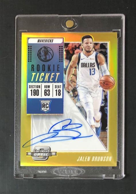 Yahoo Panini Contenders Optic Jalen Brunson