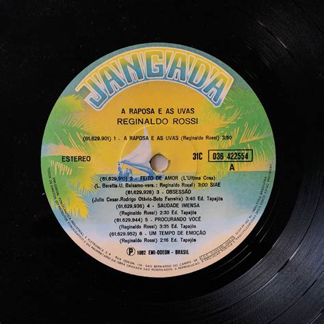 Raposa E Uvas Reginaldo Rossi - Reginaldo Rossi - A Raposa e as Uvas - Boa Viagem Discos