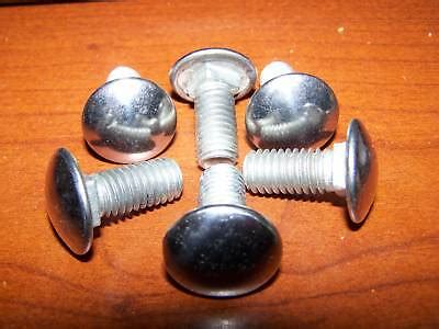 6 classic car bumper bolts stainless new carriage bolt chrome 7/16 14 x ...