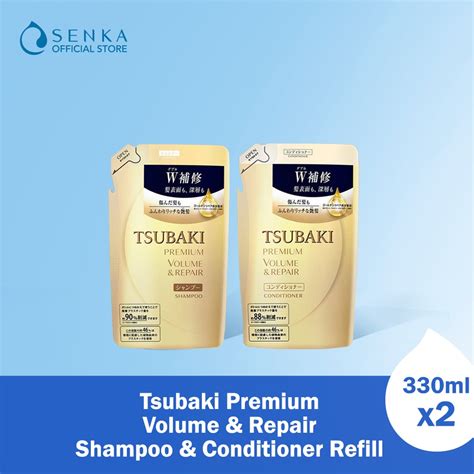 Bundle Of Tsubaki Premium Volume Repair Shampoo Conditioner