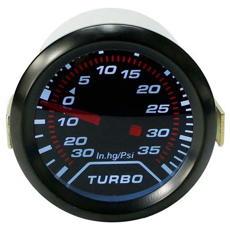 Universal Car 2 Inch 52mm LED PSI Turbo Boost Gauge Pressure Vacuum