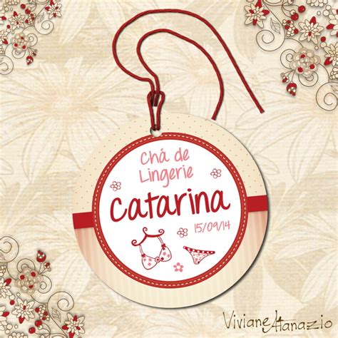 Tag Redonda Chá de Lingerie no Elo Viviane Atanazio