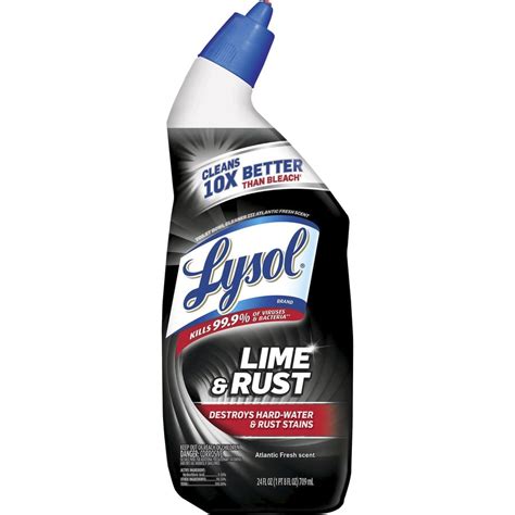 Lysol Rac98013ct Lime Rust Toilet Bowl Cleaner 9 Carton Blue