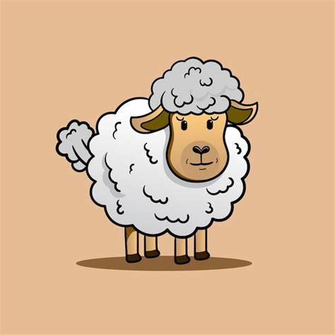 Premium Vector Cute Sheep And Ram Isolated Retro Illustration