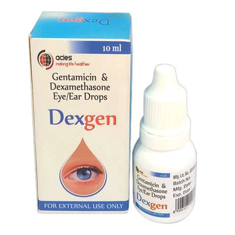 10 Ml Gentamicin And Dexamethasone Eye Ear Drops Age Group Adult At