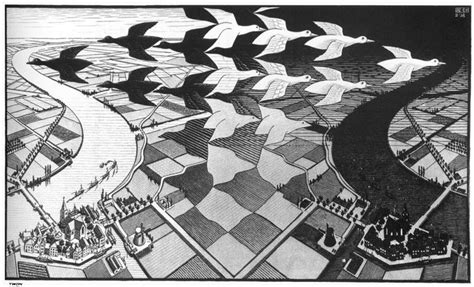 Day and Night, 1938 - M.C. Escher - WikiArt.org