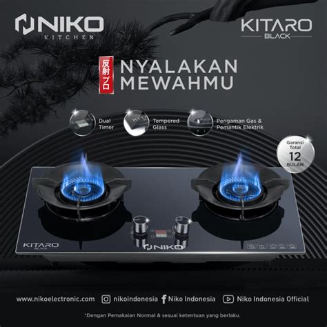 Jual Niko 2 Tungku Kompor Gas Kitaro Kompor Tanam Kaca Di Lapak Sajun