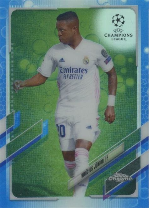 Vinicius Jr Topps Chrome Uefa Champions League Blue Bubbles