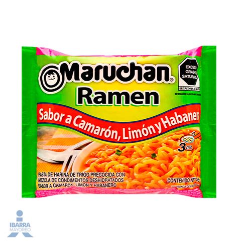 Sopa Maruchan Ramen Camaron Limon Habanero 85 G Ibarra Mayoreo