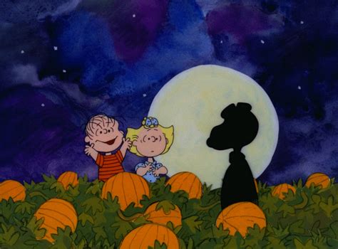 Download Charlie Brown Halloween Silhouette Wallpaper