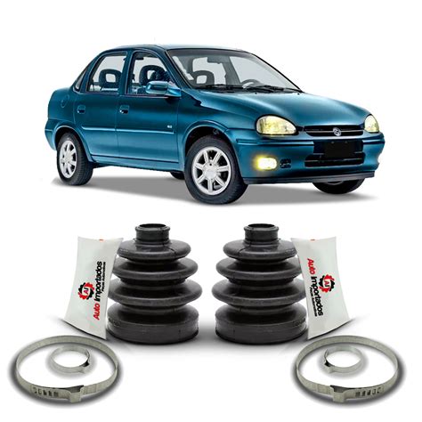 Par Kit Coifa Homocinética Lado Roda GM Corsa Classic 1997 1998 1999